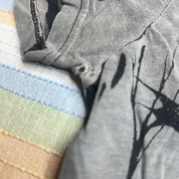 The Nightmare Before Christmas cap sleeve graphic tee Oogie Boogie/ Jack grey M - Picture 4 of 7